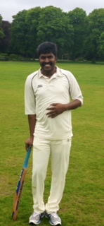 Jayaraj Raj after his knock of 42 v Crathie.