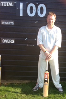 Rob Owen after scoring his first century for Portcullis